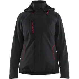 Damen Stretch Winterjacke &quot;4408&quot; M, schwarz/rot