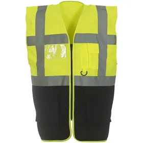 Warnweste / Kennzeichnungsweste &quot;YK801&quot; XL, gelb/schwarz