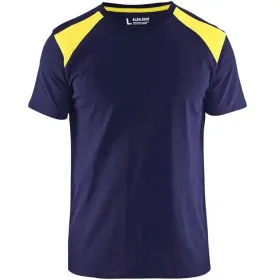 T-Shirt &quot;3379&quot; marine/gelb, XXL