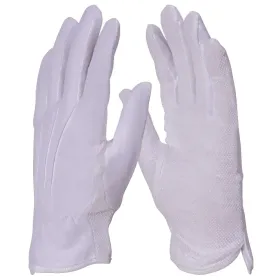 Trikot - Baumwollhandschuhe mit Micro-Noppen, weiß 11 (XXL)