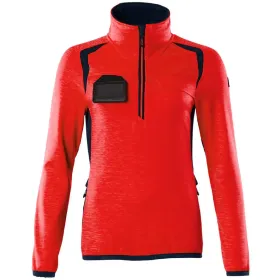 Damen Fleecepullover &quot;ACCELERATE SAFE&quot; M, rot/schwarzblau