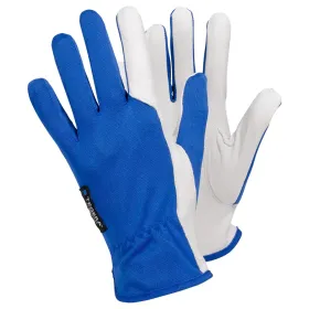 Ziegenleder ESD-Montagehandschuhe 30 blau/weiß 10 (XL)