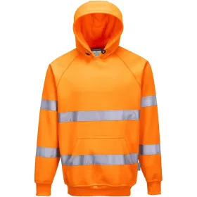 Warnschutz Kapuzen-Sweatshirt &quot;B304&quot; Orange, XL
