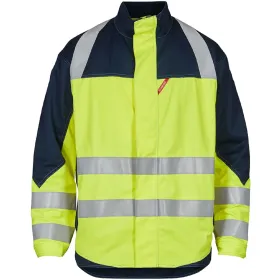Multinorm Arbeitsjacke "1285-172" Safety+ Kl. 2 gelb/marine  3XL