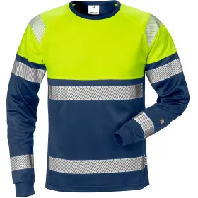 Warnschutz Langarmshirt &quot;7519 THV&quot; Stiby UV-Schutz gelb/marine, L