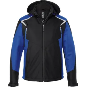 Winter Softshell Jacke BODYFORCE schwarz/kornblau, 3XL