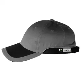 Base-Cap 6-Panel "PREMIUM"  grau/schwarz