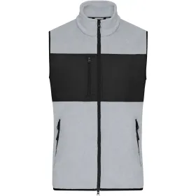 Fleeceweste &quot;JN1310&quot; light-melange/black, S