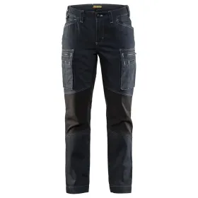 Damen Jeans Stretch Servicehose &quot;7159&quot; marine/schwarz, 42