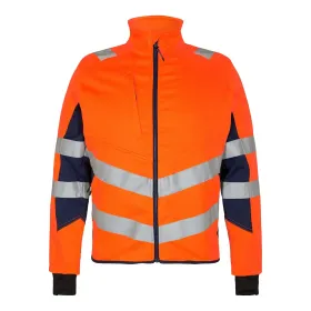 Warnschutz Stretch Bundjacke &quot;1544-314&quot; Safety orange/marine, XL