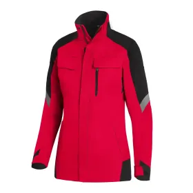 Damen Arbeitsjacke &quot;ANDREA&quot; XXL, rot/schwarz