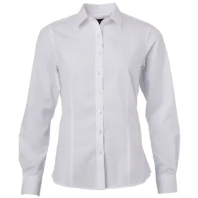 Damen Langarm Bluse &quot;JN677&quot; L, white