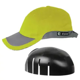 Cap mit Anstoßkappe &quot;GREG&quot; EN 812  gelb