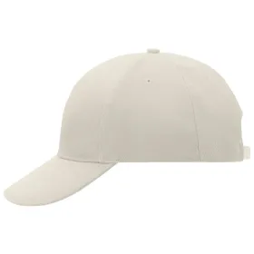 Basecap &quot;MB016&quot; 6-Panel Laminated hellgrau