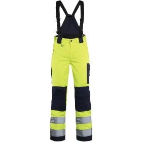 Damen Warnschutz-Winterhose &quot;7885&quot; C38, gelb/marine