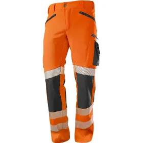 Warnschutz Stretch Bundhose &quot;2044-883&quot; 52, warnorange/anthrazit