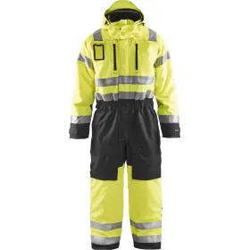 Warnschutz Winteroverall &quot;6763&quot; C50, gelb/schwarz