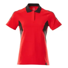 Damen Poloshirt &quot;ACCELERATE&quot; XS, verkehrsrot/schwarz