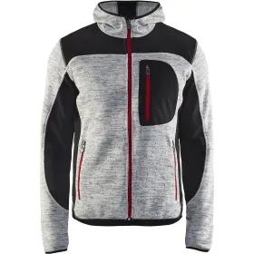 Strickjacke &quot;4930&quot; mit Softshell L, grau/schwarz