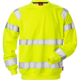 Warnschutz Sweatshirt &quot;7446 SHV&quot; UV-Schutz XL, gelb