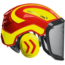 Forsthelm "INTEGRAL FOREST" fein F39 rot/neongelb