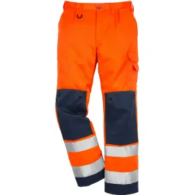 Warnschutz Bundhose &quot;2001 TH&quot; orange/marine, D100