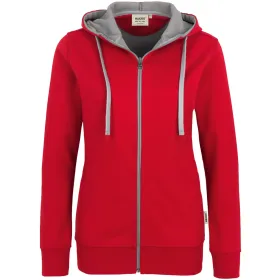 Damen-Kapuzen-Jacke Bonded 255 Rot, L