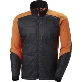 Steppjacke &quot;KENSINGTON&quot; XS, schwarz/dunkelorange