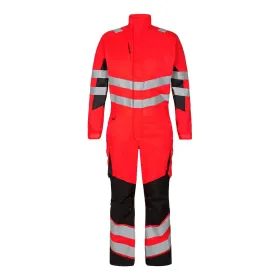 Warnschutz Overall &quot;4545-319&quot; Safety Kl. 3 L, rot/schwarz