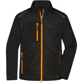 Hybridjacke &quot;JN1820&quot; M, black/orange
