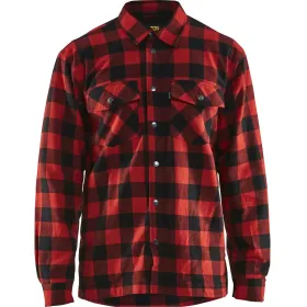 Gefüttertes Flanellhemd &quot;3225&quot; XL, rot/schwarz