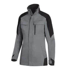 Damen Arbeitsjacke "ANDREA" grau/schwarz, M