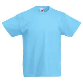 Kinder T-Shirt &quot;F140K&quot; 100% Baumwolle Valueweight 164, sky blue