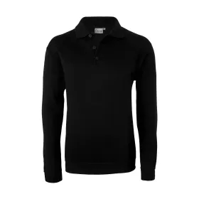 Polo-Pullover "77185" Basic schwarz, L