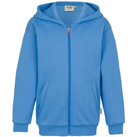 Kinder Premium-Sweatjacke 620 malibu-blue, 152
