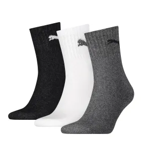 Socken &quot;SHORT CREW UNISEX&quot; 3-Pack 43/46, grau/weiß/schwarz