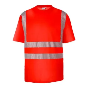 Warnschutz T-Shirt 180g/m² &quot;REFLECTIQ&quot; UV-Schutz L, warnrot