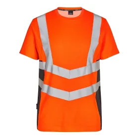 Warnschutz T-Shirt &quot;9544-182&quot; Safety Kl. 2 orange/grau, XL