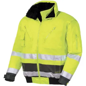 Warnschutz Pilotenjacke &quot;VANCOUVER&quot; gelb 3XL