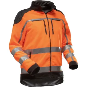 Warnschutz Fleecejacke &quot;JOBBY&quot; orange/schwarz M