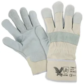 Rindspaltleder-Arbeitshandschuhe "FALKE C" natur - Gr. 11