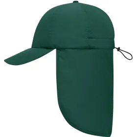 Basecap UV-Schutz &quot;MB6243&quot; mit Nackenschutz dark-green