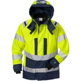 Damen Warnschutz Regenjacke &quot;4518 GTT&quot; gelb/marine, M