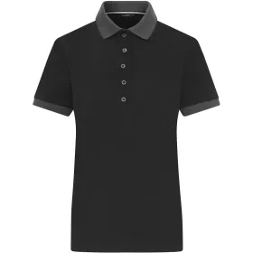 Damen Polo-Shirt &quot;JN1303&quot; XS, black/anthracite-melange