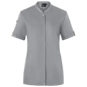 Damen Kochjacke &quot;JF 27&quot; 52, platingrau