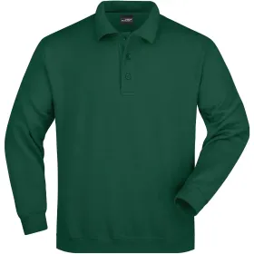 Polo Sweatshirt Heavy "JN041" L, dark-green