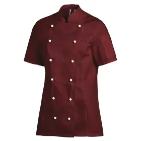 Damen-Kochjacke Halbarm &quot;08/2519&quot; bordeaux, 40