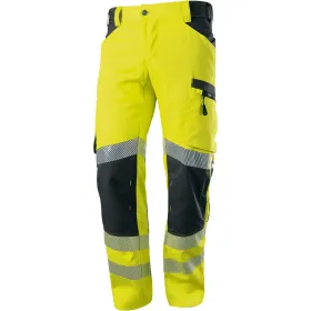 Warnschutz Stretch Bundhose &quot;2040-844&quot; warngelb/anthrazit, 58