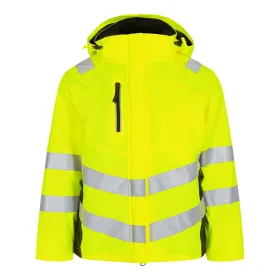 Damen Warnschutz Winterjacke &quot;1943-930&quot; Safety L, gelb/schwarz