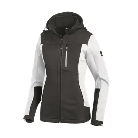 Damen Softshelljacke &quot;JULIA&quot; weiß/anthrazit, XXL